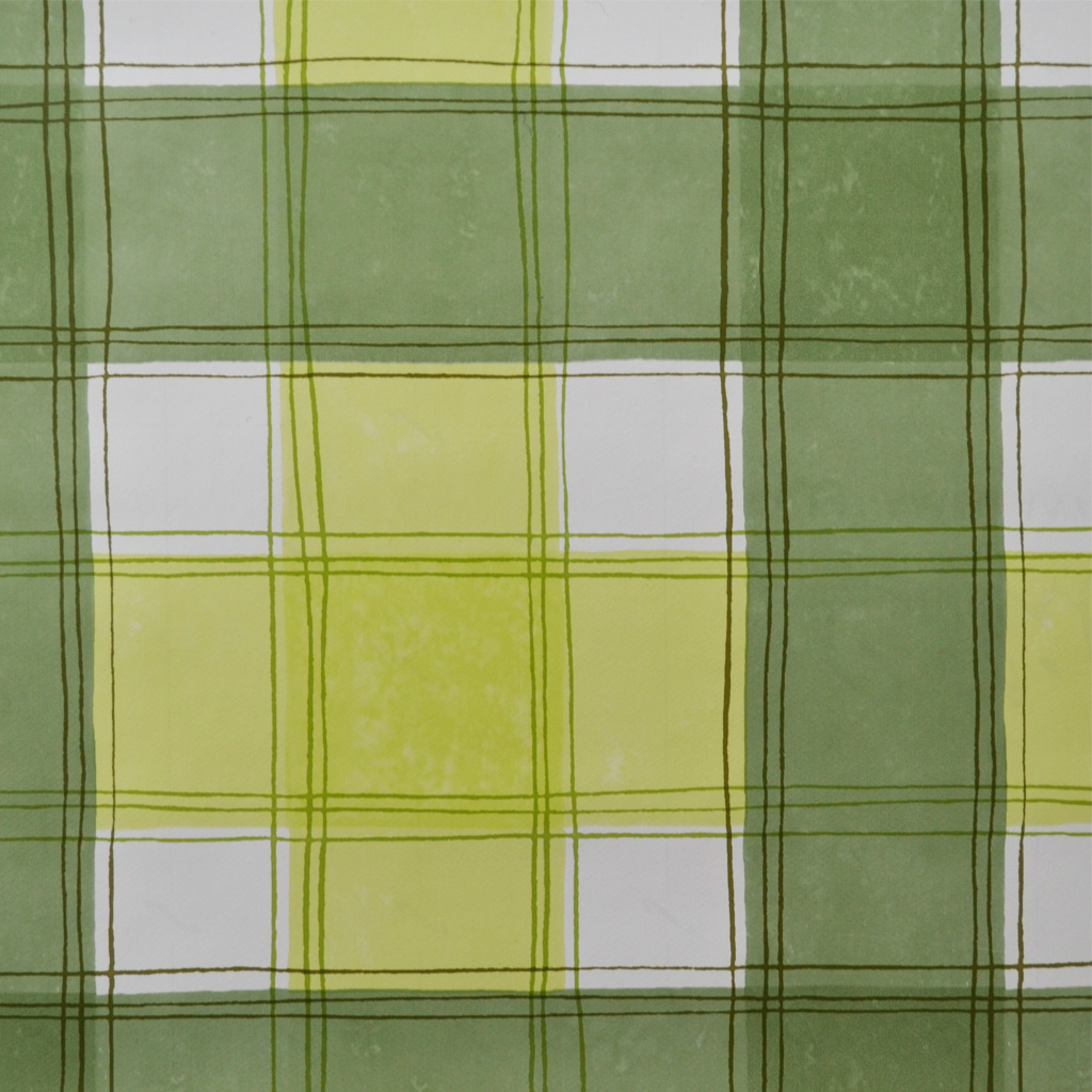 Checkers Green Vinyl Table Cover