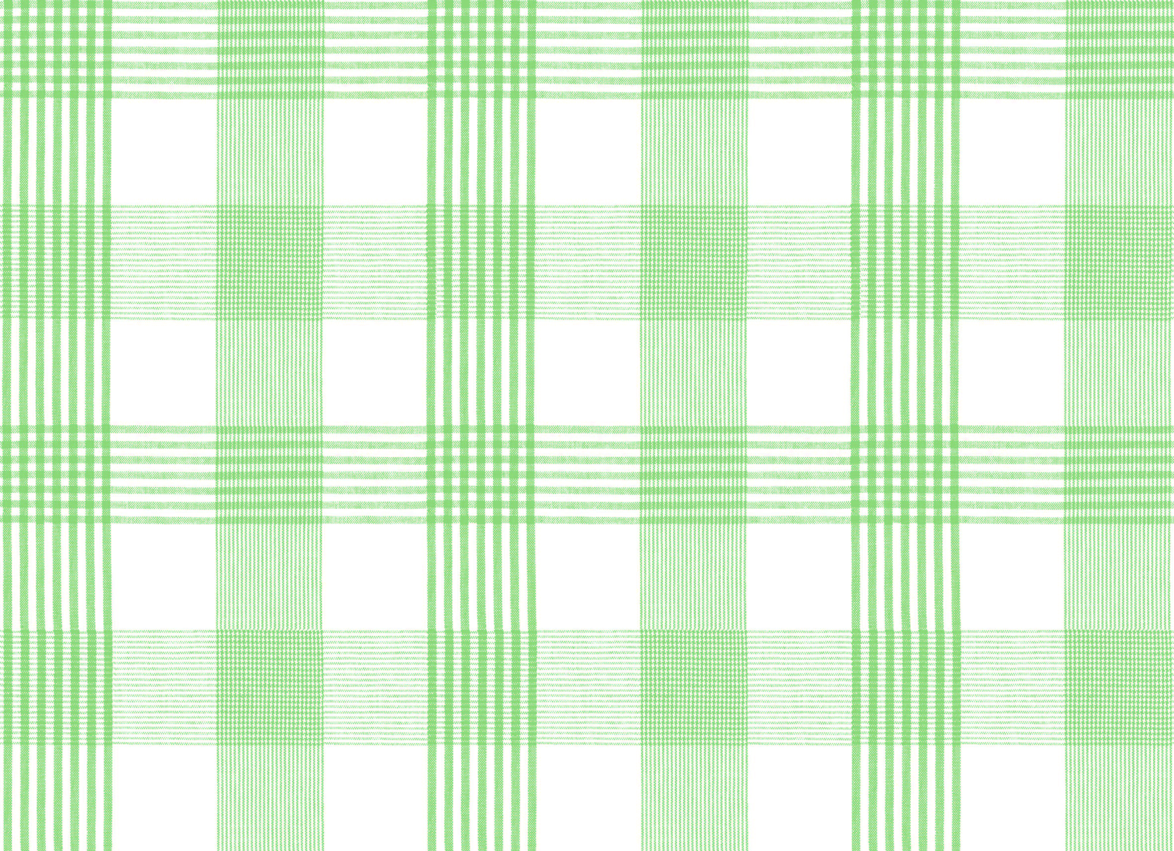 Green Check Vinyl Table Cover