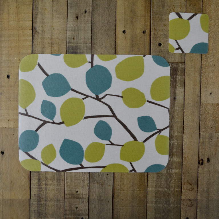 PVC Placemats and Coasters Luxury Oilcloth PVC covered placemats