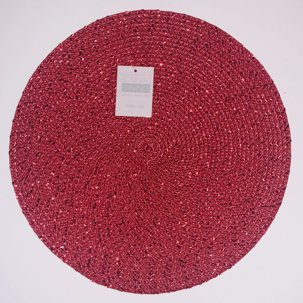 Red Glitter Placemats & Coasters