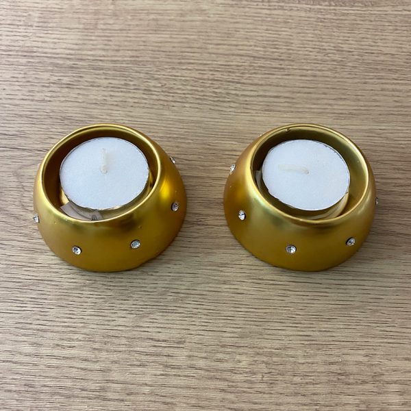 Gold Tea Light Holder (2 pack)