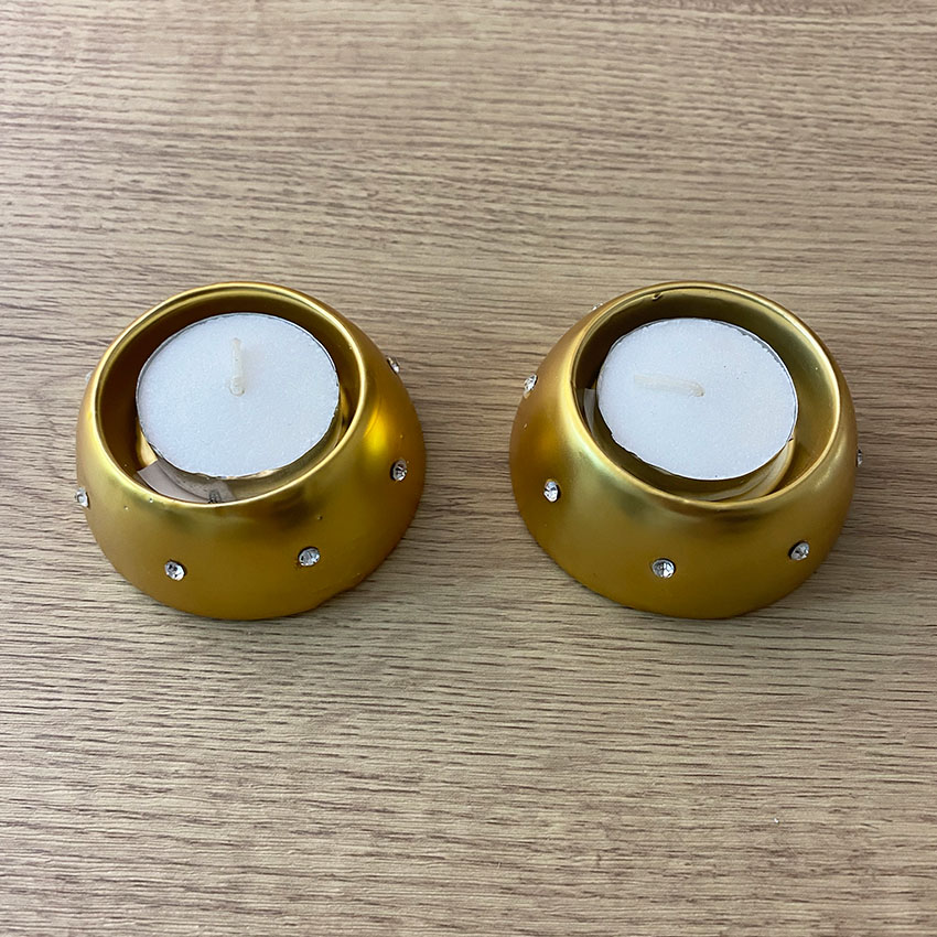 Gold Tea Light Holder (2 pack)